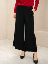 Load image into Gallery viewer, Lulu Long Kulot - Black with pocket