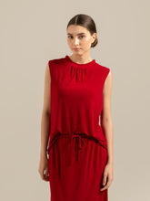 Load image into Gallery viewer, Sierra Top - Sleeveless High Neck - Red