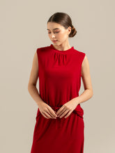 Load image into Gallery viewer, Sierra Top - Sleeveless High Neck - Red