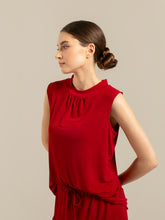 Load image into Gallery viewer, Sierra Top - Sleeveless High Neck - Red