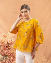 Load image into Gallery viewer, Helen Blouse - Yellow Flower