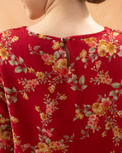 Load image into Gallery viewer, Helen Blouse - Red Flower
