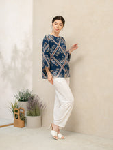 Load image into Gallery viewer, Helen Blouse Blue Diamond