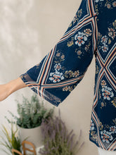 Load image into Gallery viewer, Helen Blouse Blue Diamond