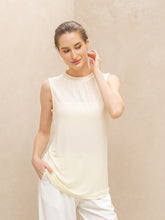 Load image into Gallery viewer, Sierra Top - Sleeveless High Neck - Butter