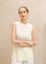 Load image into Gallery viewer, Sierra Top - Sleeveless High Neck - Butter