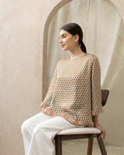 Load image into Gallery viewer, Helen Blouse Geometric Prints