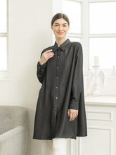 Load image into Gallery viewer, Sora Denim Tencel Tunic Shirt