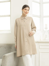 Load image into Gallery viewer, Sora Denim Tencel Tunic Shirt