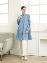 Load image into Gallery viewer, Sora Denim Tencel Tunic Shirt