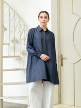 Load image into Gallery viewer, Sora Denim Tencel Tunic Shirt