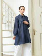 Load image into Gallery viewer, Sora Denim Tencel Tunic Shirt
