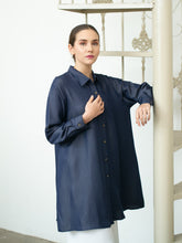 Load image into Gallery viewer, Sora Denim Tencel Tunic Shirt