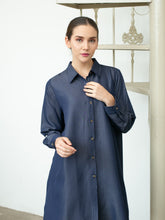 Load image into Gallery viewer, Sora Denim Tencel Tunic Shirt