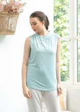 Load image into Gallery viewer, Sierra Top - Sleeveless High Neck - Baby Blue