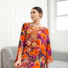 Load image into Gallery viewer, KEZIA Kaftan - Purple Orange