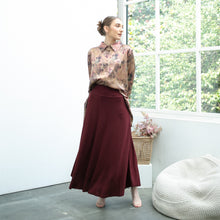 Load image into Gallery viewer, Anza A-Line Skirt - Maroon