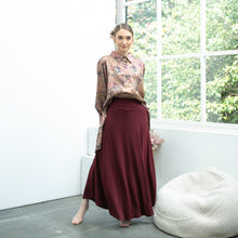 Load image into Gallery viewer, Anza A-Line Skirt - Maroon