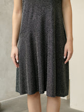Load image into Gallery viewer, Illy Dress - V neck Dress - Black Shiny