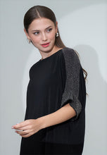 Load image into Gallery viewer, Wilda Blouse - Shiny Black