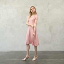 Load image into Gallery viewer, Illy Dress - V neck Dress - Baby Pink