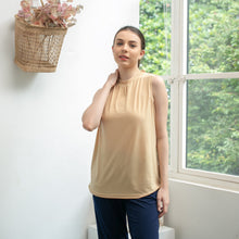 Load image into Gallery viewer, Sierra Top - Sleeveless High Neck - Nude