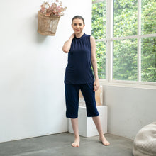 Load image into Gallery viewer, Sierra Top - Sleeveless High Neck - Navy