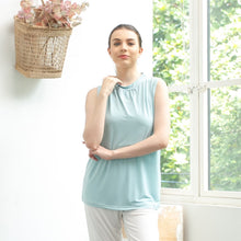 Load image into Gallery viewer, Sierra Top - Sleeveless High Neck - Baby Blue