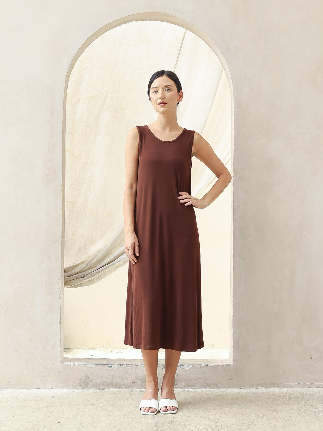 Maria Two-Way Dress - Dark Brown