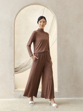 Load image into Gallery viewer, Lulu Long Kulot - Latte with pocket
