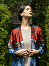 Load image into Gallery viewer, Nici Cardigan - Blue Satin
