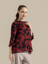 Load image into Gallery viewer, Helen Blouse Red Paisley
