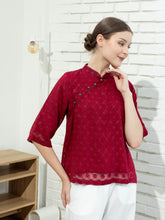 Load image into Gallery viewer, Mey Shanghai Blouse - Maroon Red
