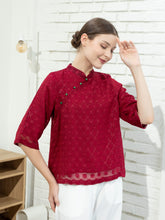 Load image into Gallery viewer, Mey Shanghai Blouse - Maroon Red
