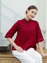 Load image into Gallery viewer, Mey Shanghai Blouse - Maroon Red
