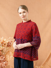 Load image into Gallery viewer, Mey Shanghai Blouse - Red Navy
