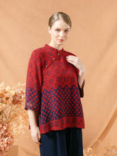 Load image into Gallery viewer, Mey Shanghai Blouse - Red Navy
