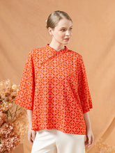 Load image into Gallery viewer, Mey Shanghai Blouse - RedOrange
