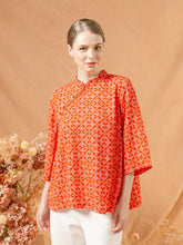 Load image into Gallery viewer, Mey Shanghai Blouse - RedOrange
