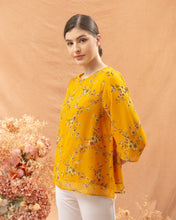 Load image into Gallery viewer, Helen Blouse - Yellow Flower
