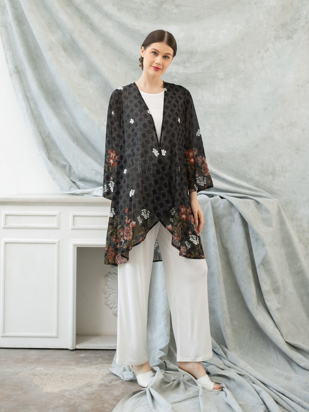 Sasha Cardigan Batik - Black