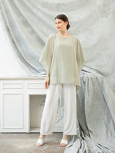 Load image into Gallery viewer, Diva Blouse - Shimmer Polkadot - Sage
