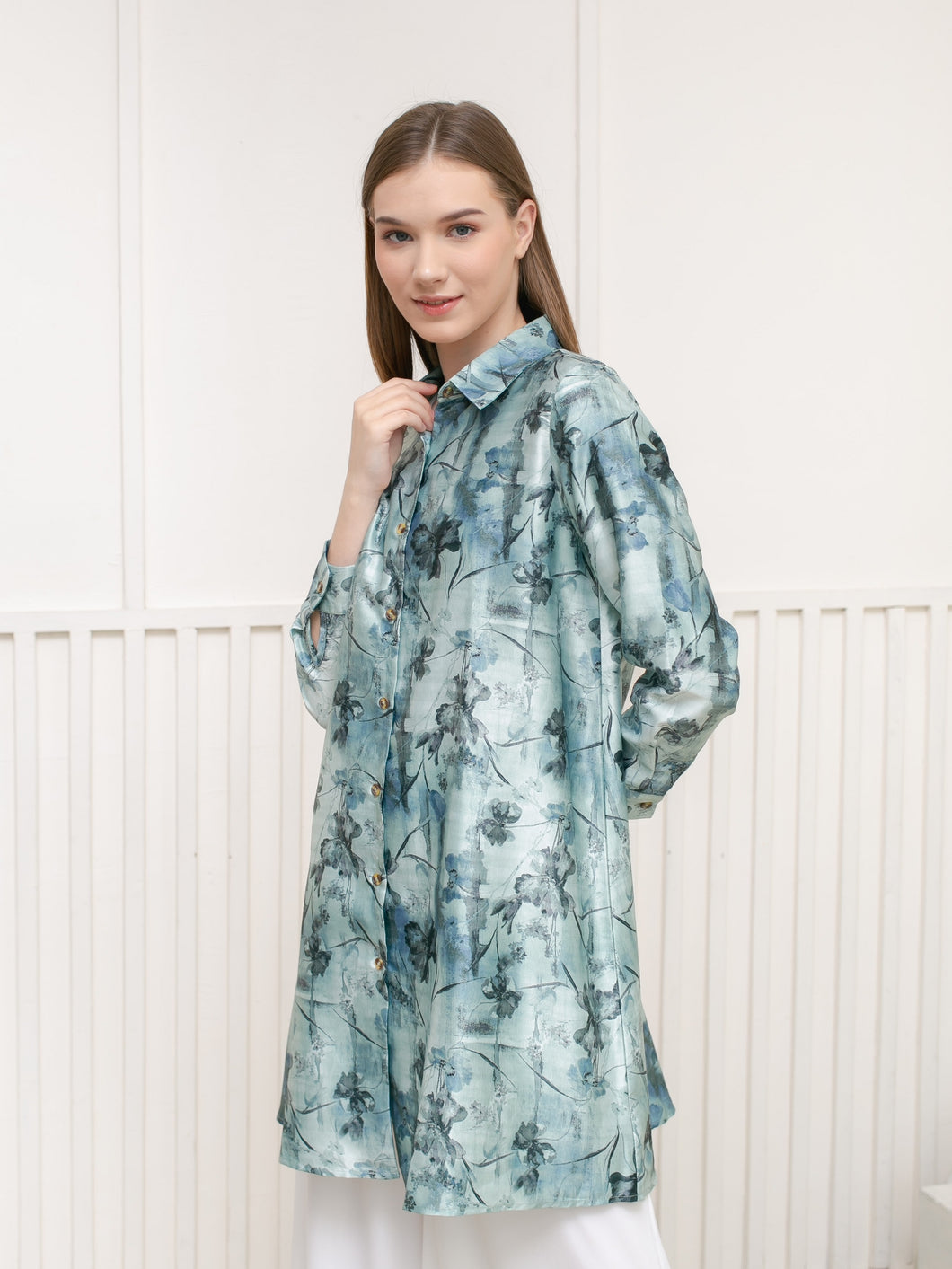 Soera Satin Tunic Kemeja