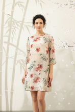 Load image into Gallery viewer, Helena Dress - Silk - Cream
