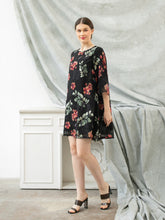 Load image into Gallery viewer, Helena Dress - Silk - Black
