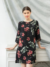 Load image into Gallery viewer, Helena Dress - Silk - Black
