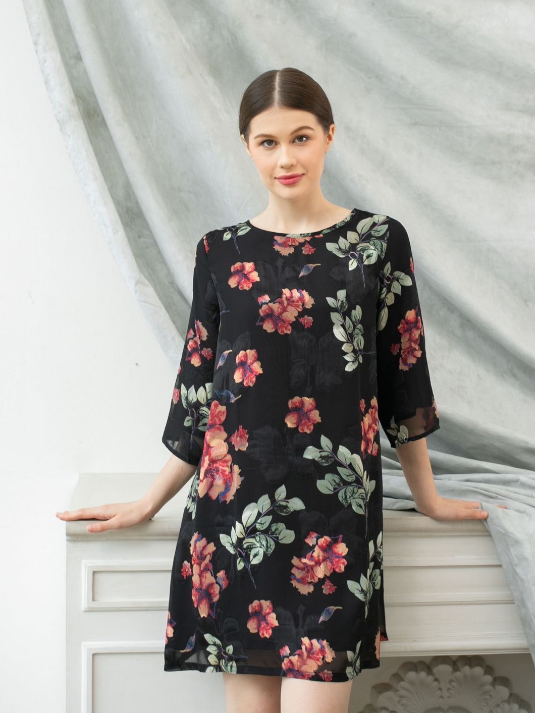 Helena Dress - Silk - Black