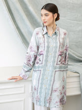 Load image into Gallery viewer, Soera Satin Tunic Shirt - Blue
