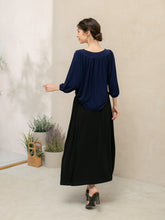 Load image into Gallery viewer, Oliv Blouse Basic - Navy
