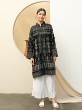 Load image into Gallery viewer, Aziz Tunic Ethnic Dress - Black
